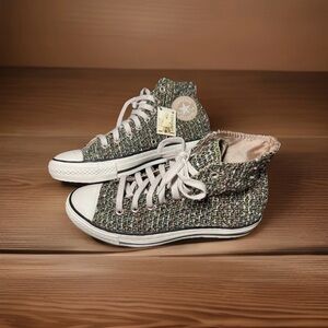 Converse Multicolor Tweed High Top Sneakers Men’s Size 7.5 1V565